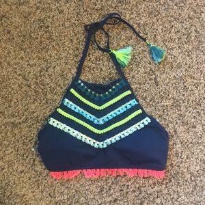 Aerie High Neck Bikini Top